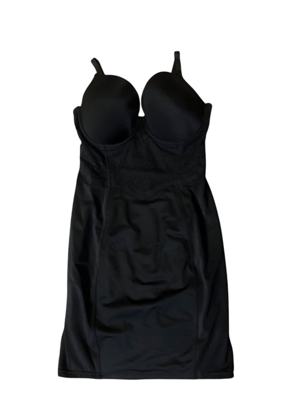 Flexees by Maidenform Pretty Collection Shapewear Dress 38D Underwire Black Used